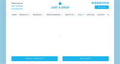 Desktop Screenshot of justadrop.co.uk